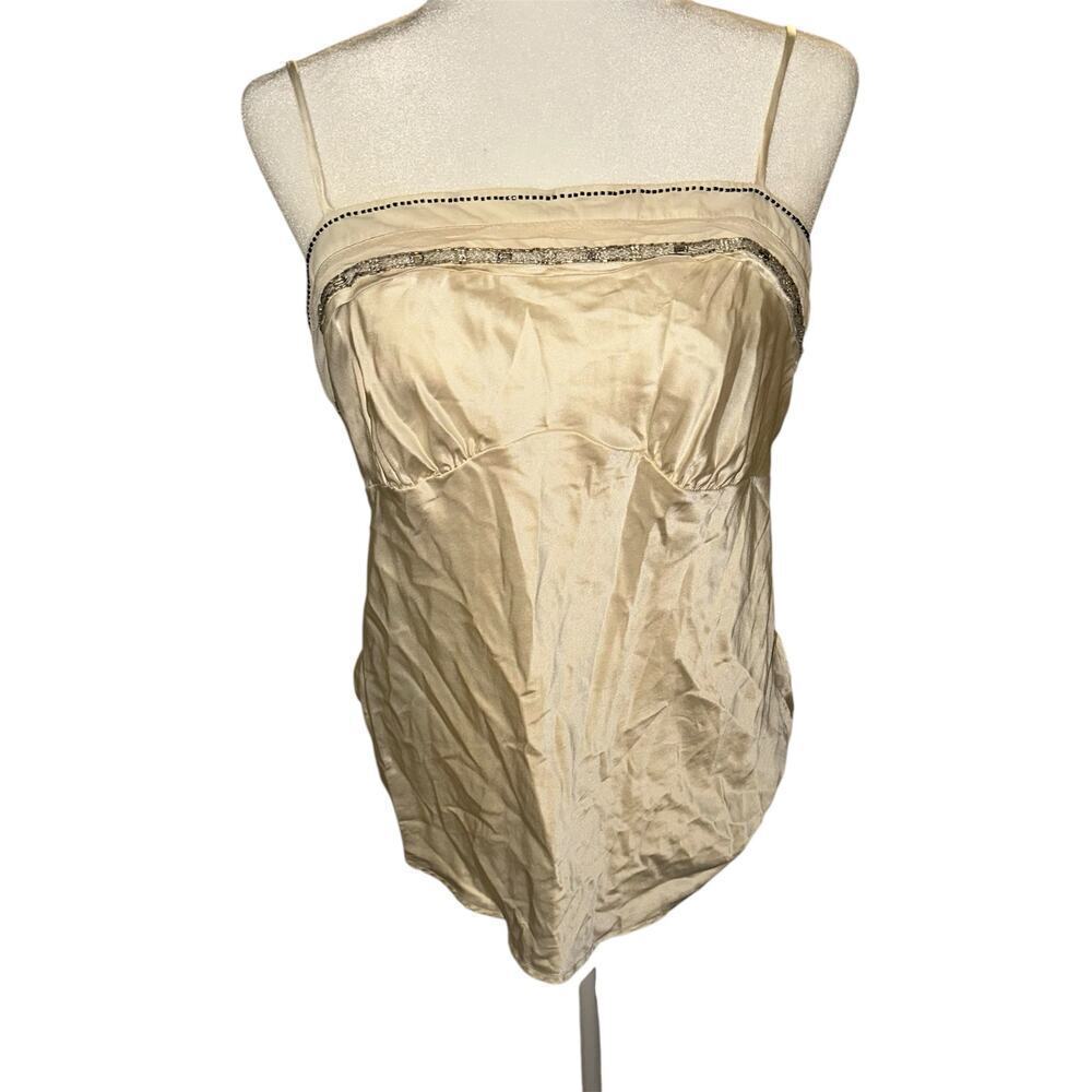 Y2K the limited 100% silk beaded babydoll sz l